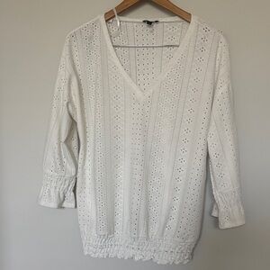 AUW Boho Top Sz L EUC